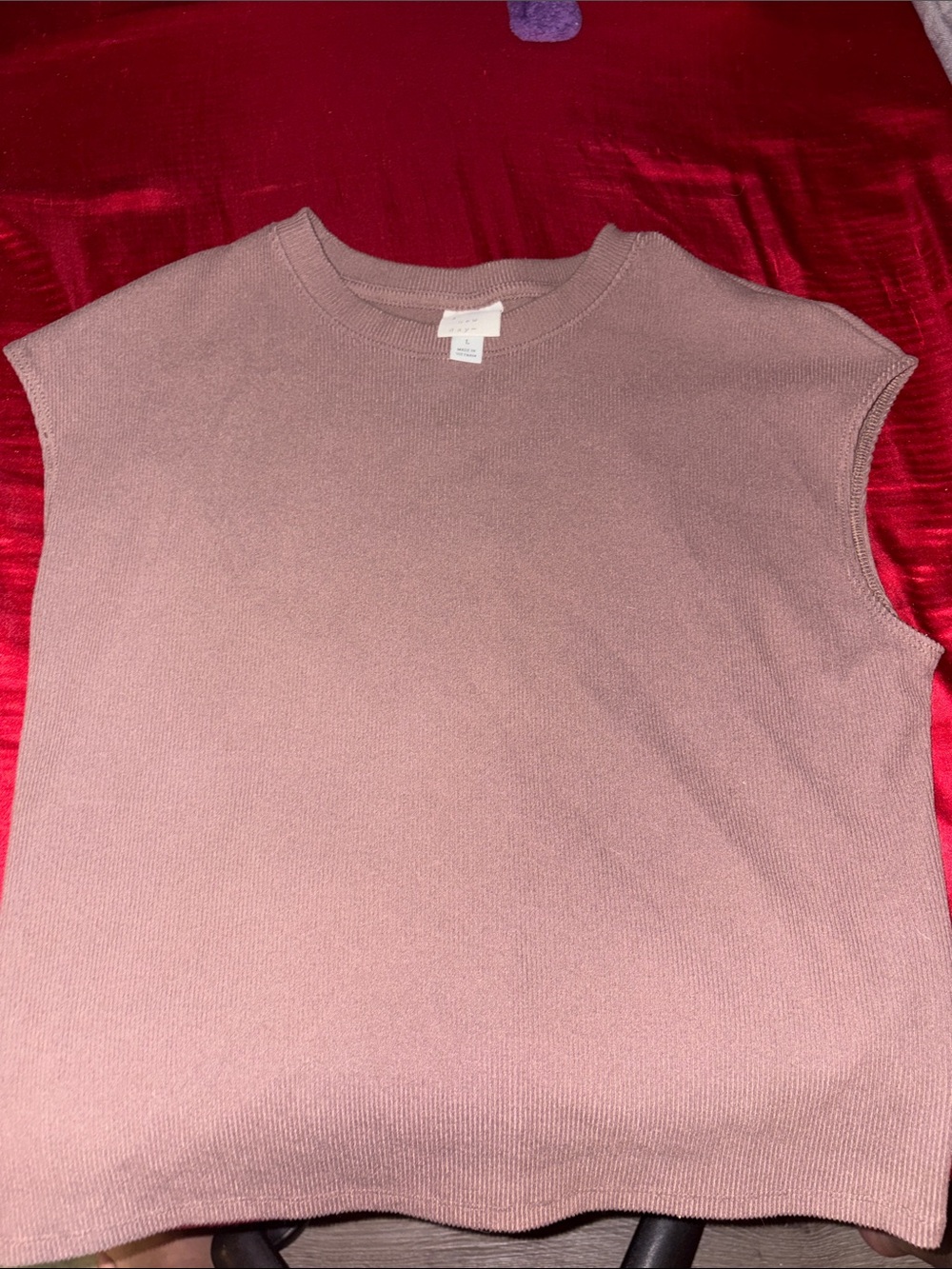 a new day Sleeveless Knit Tank - Dusty Rose